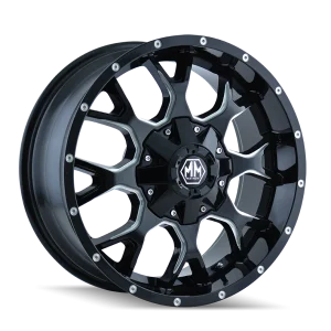 Mayhem – WARRIER – Black – 18″x9″ -12mm – Summer Wheels – 8015-8952M